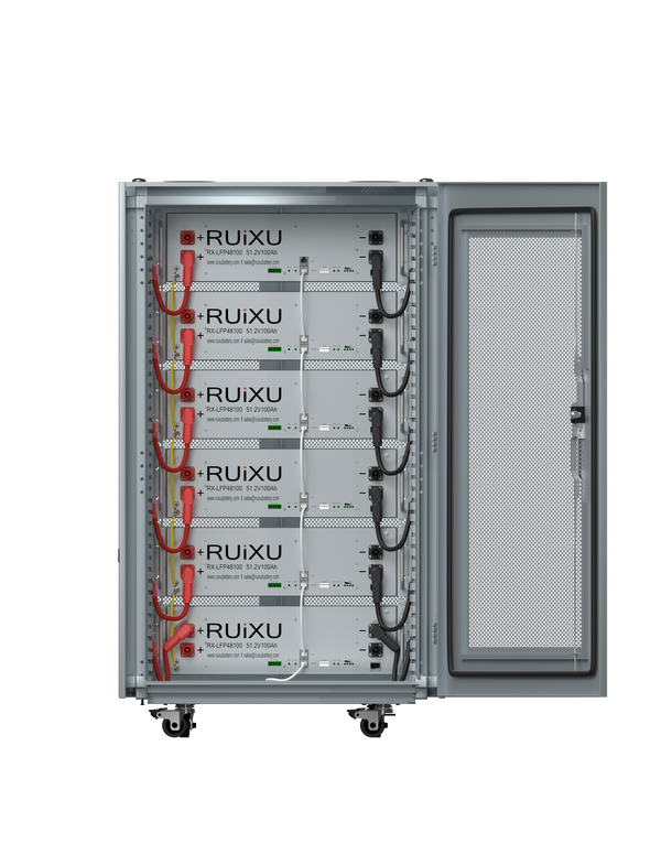 RUiXU Lithium Batteries Kits RX-LFP48100 | Low-Voltage Battery System | 15kWh, 20kWh, 25kWh, 30kWh | 51.2V | Compatible with All Leading Inverters