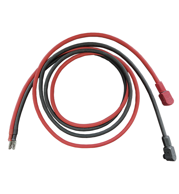 RUiXU 4AWG Cable | 5/16” Lugs | Pluggable Battery Pole Connector | Black and Red