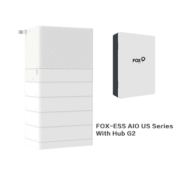 Fox ESS PowerQ AIO 11.4-EQL4 All-in-One Home Energy Storage System (With Fox Hub G2) | 11.4kW Output with 16kWh capacity |  Split-Phase Hybrid | AC Couple and DC Couple | Certificated UL9540 & CEC Listed