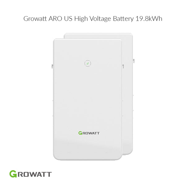 Growatt 19.8 KWh ARO LiFePO4 High Voltage Home Energy Storage Battery | Compatible with MIN-XH US series Grid-Tie inverter | UL 9540 Certificated