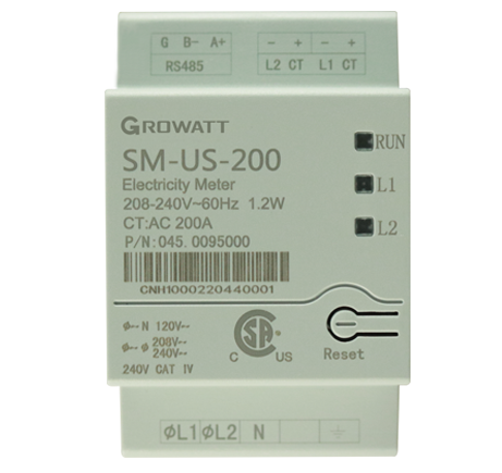 Growatt SM-US-200 200A 2 CTs Smart Energy Meter