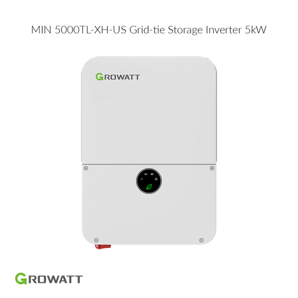 Growatt MIN 5000TL-XH-US 5.0kW Grid-Tie inverter | Compatible with Growatt ARO/APX HV Battery | Certificated UL9540