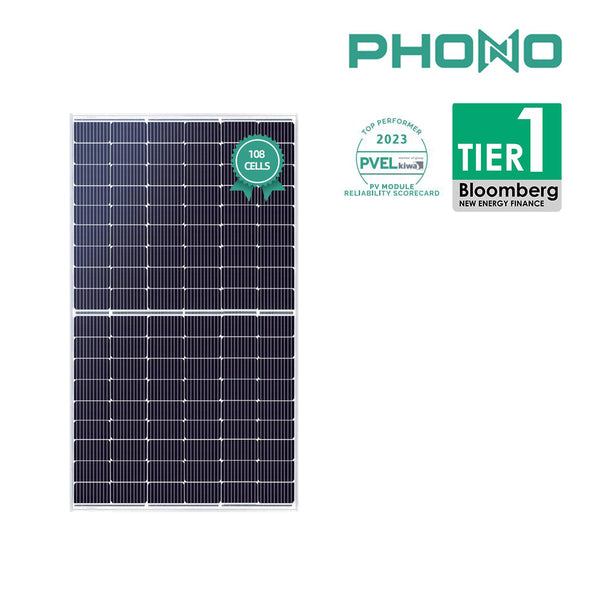 Phono 400W 108 Cell Twinplus Solar Panels | HIGH EFFICIENCY MONO-PERC｜ PS400M6H-18/VHB