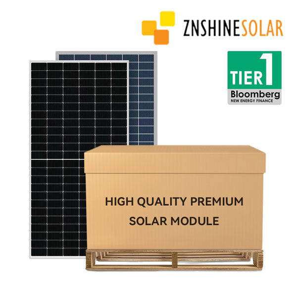 ZNSHINE SOLAR 19.8kW Pallet | ZXM7-SHLDD144 550W Bifacial Single Glass Mono Perc Solar Panel | Tier 1 Brand | Full Pallet: 36/ pallet ( 19.8kW )