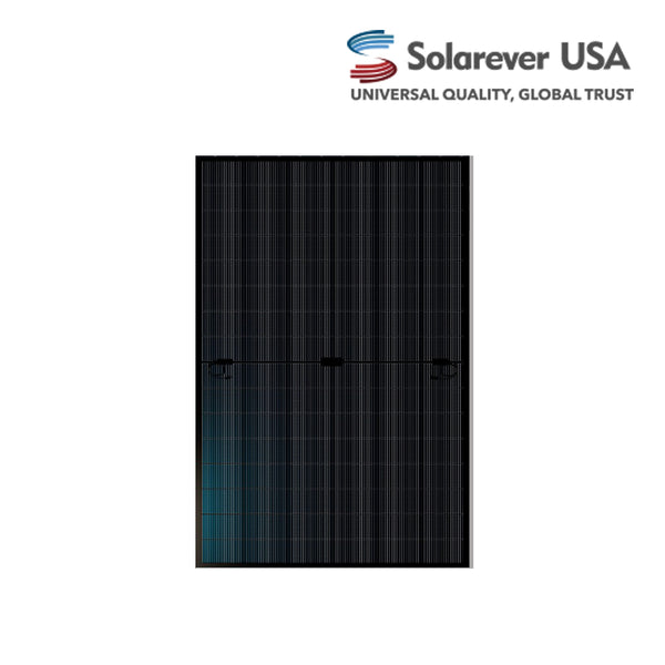 Solarever 450W Dual Glass Bifacial Full Black Solar Panels | Mono-Crystalline N Type |Up to 562W in Bifacial Gain | SE-182*105-450M-96-BD